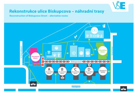 ilustrativna mapa areálu kampusu a Masarykovej koleje