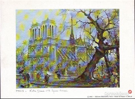 obraz okolia Notre-Dame a zhromaždenie ľudí