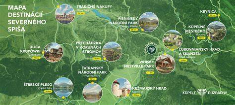 mapa piešťanských kúpeľov a ostrova
