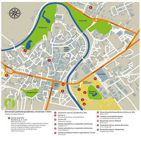 mapa lokalít v okolí nemocnice