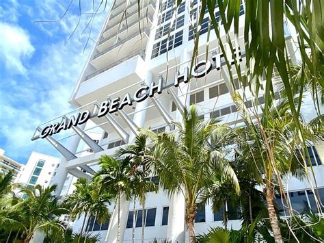 Grand Beach and hotel layout illustrations