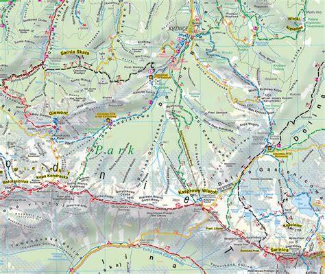 Vysoké Tatry - mapa chodníkov a Orlia stezka
