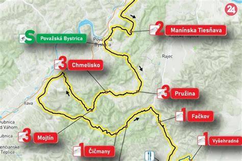 trasa Čachtice a okolie mapa