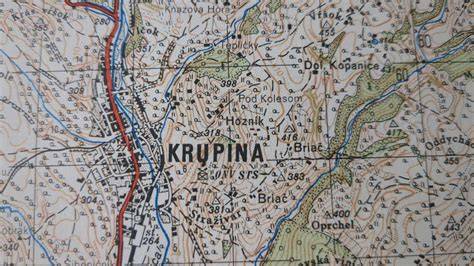 Mapa regiónu Hont Krupina s atrakciami