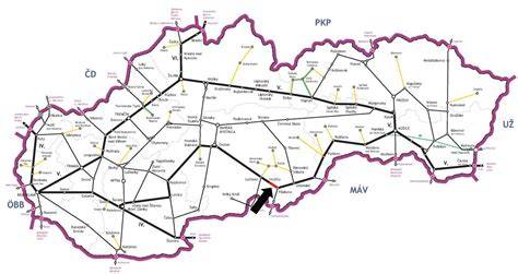 Mapa okolitého terénu a železničnej trate
