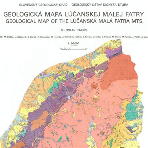Mapa oblasti Malej Fatry a Stohu