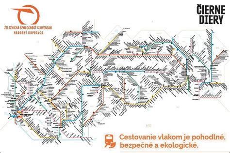 mapa medzistátnych vlakov Slovensko Česko