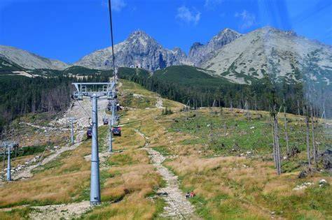 Skalnaté pleso a infraštruktúra lanovky (fotografia)