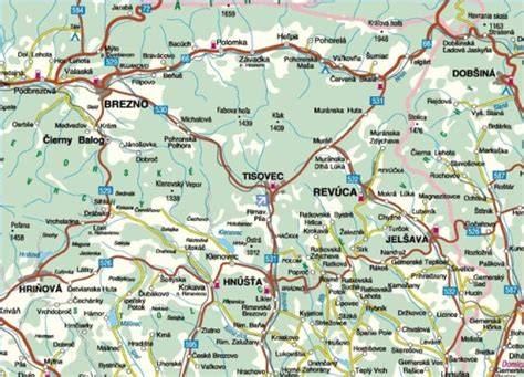 mapa polohy hotela a okolia (mapa Trebišova)