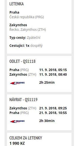 Letenka Bratislava - Praha na jeden let