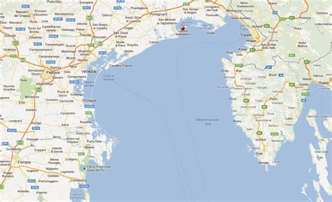 mapa regione Benátska riviéra