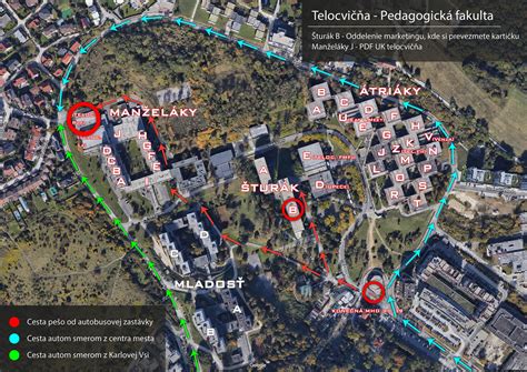 mapa prístupnosti polikliniky Mlynská dolina