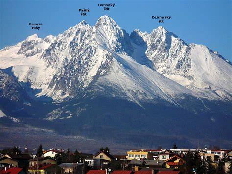 pohľad na Lomnický štít z izby