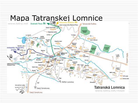 mapa okolia Tatranskej Lomnice