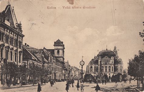 Košice - historické centrum a Hlavná ulica (mapa)