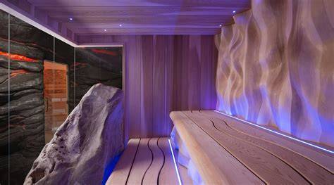 wellness a sauny ilustracia
