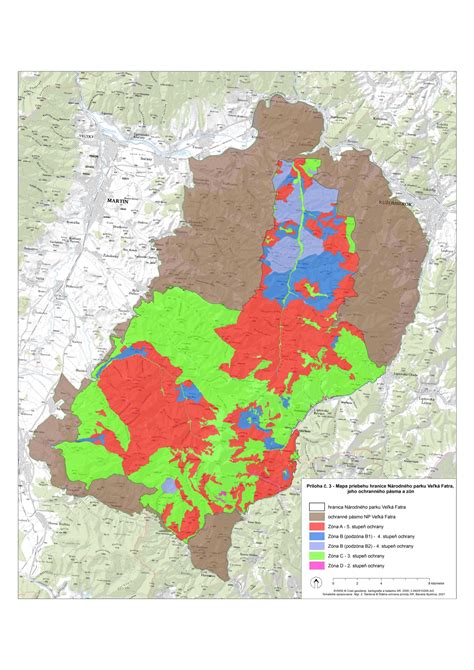mapa národného parku Volcanoes