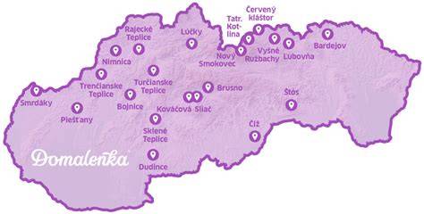 kúpele na Slovensku mapa návštevnosti