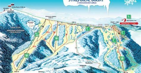Lyžiarske stredisko Snow Paradise Veľká Rača - Laliky (inštruktážna mapa)