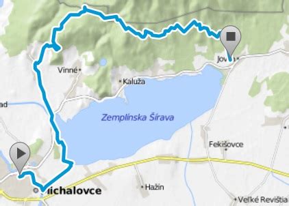 grafická mapa okolia Zemplínskej Šíravy