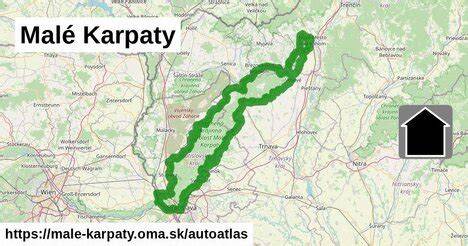 mapa oblasti Malé Karpaty a Svätý Jur