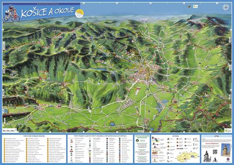 Mapa dopravných liniek Košice a okolie