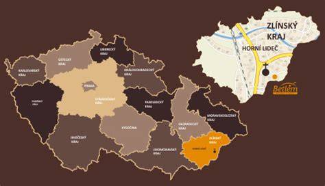 Mapa cezhraničnej trate Púchov - Horní Lideč a súvislosti