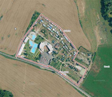 kúpaliska a ubytovanie Dolná Strehová mapa