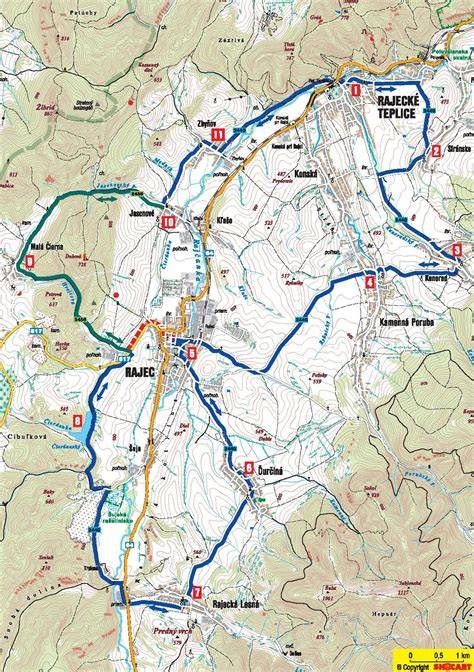Geografické rozšírenie Rajeckej doliny (inštruktívna mapa)