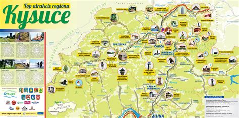 mapa regionu turisticke atrakcie