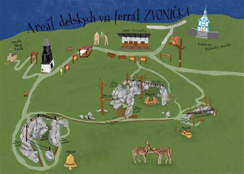 Ferrata Zvonička - pohľad z chodníka