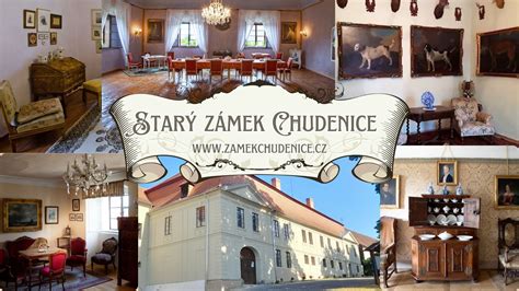 Znaky a interiér zámku s výhľadom na okolie