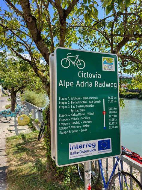 Alpe Adria Radweg mapácia