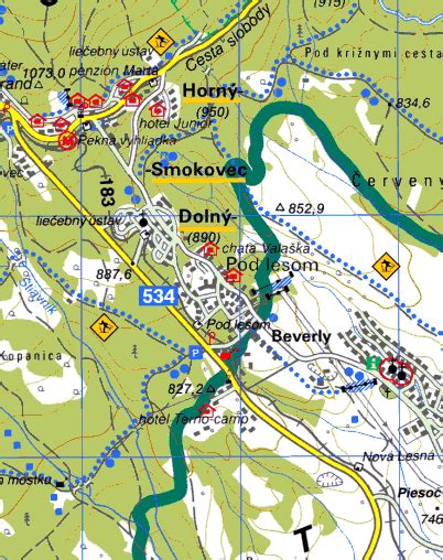 ilustratívna mapa Dolný Smokovec