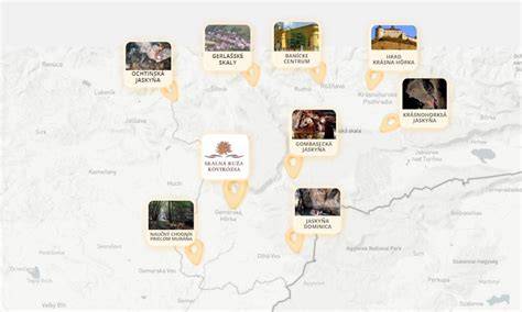 mapa a atrakcie v okolí Nerezine