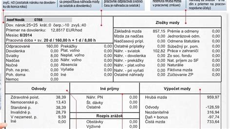 výplatná páska ako nástroj pre pochopenie mzdy (infografika)