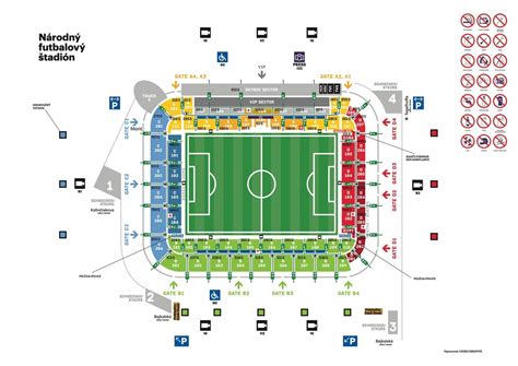 Mapa regiónu zápasu a trasy fanúšikov