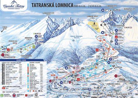mapa slovenských lyžiarskych stredísk
