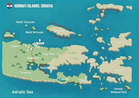 turistika a zraniteľnosť Kornati (infographic map)