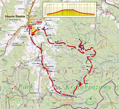 Mapa trasy Slanec a okolia