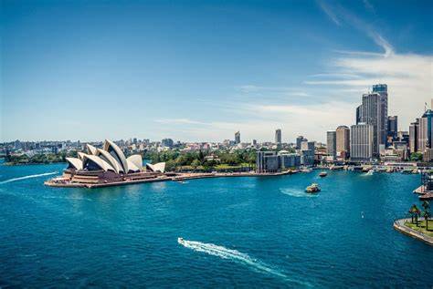 krajiny a trasa plavby (Sydney, Port Arthur, Hobart, Melbourne)