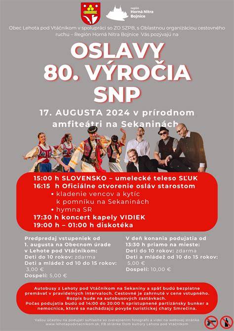 Oslavy SNP a pietne slávnosti