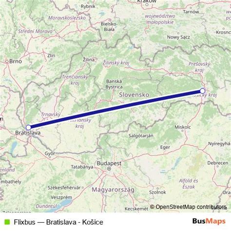 FlixBus - Nitra a Košice spojenia