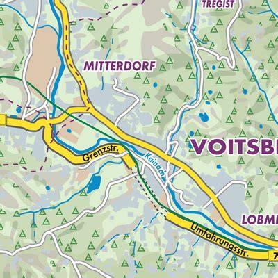 poznatková mapa polohy Voitsberg a Graz