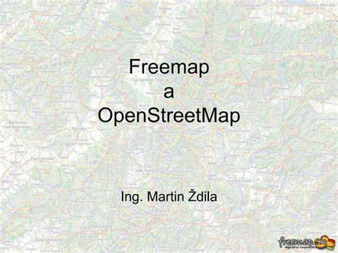 OpenStreetMap a Freemap zdroje