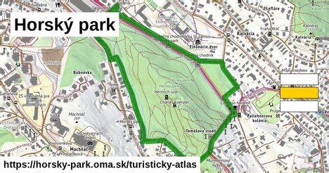 Horský park a Horáreň - situačná mapa (infografika)