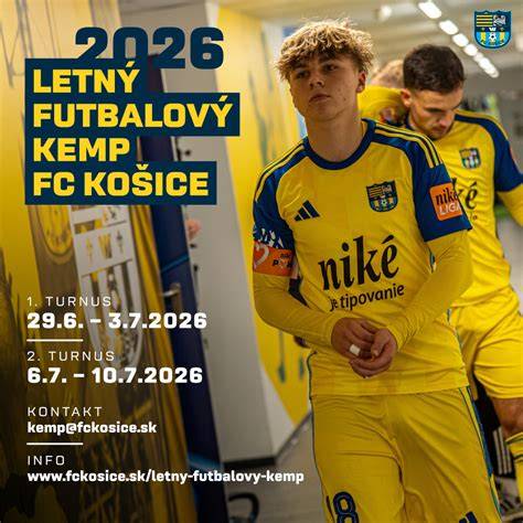 letný futbalový kemp Košice 2026 schéma tréningov