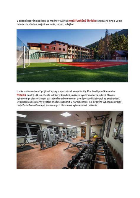 wellness a športové vyžití