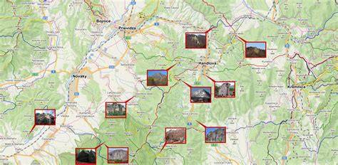 mapa Valčianskej doliny a okolia