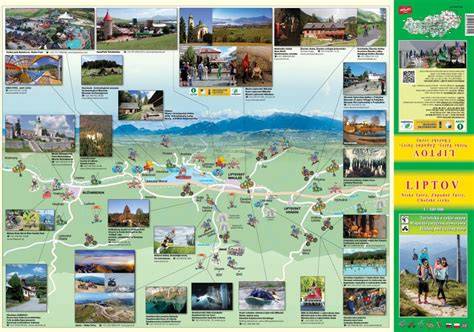 mapa okolitého regiónu Liptov